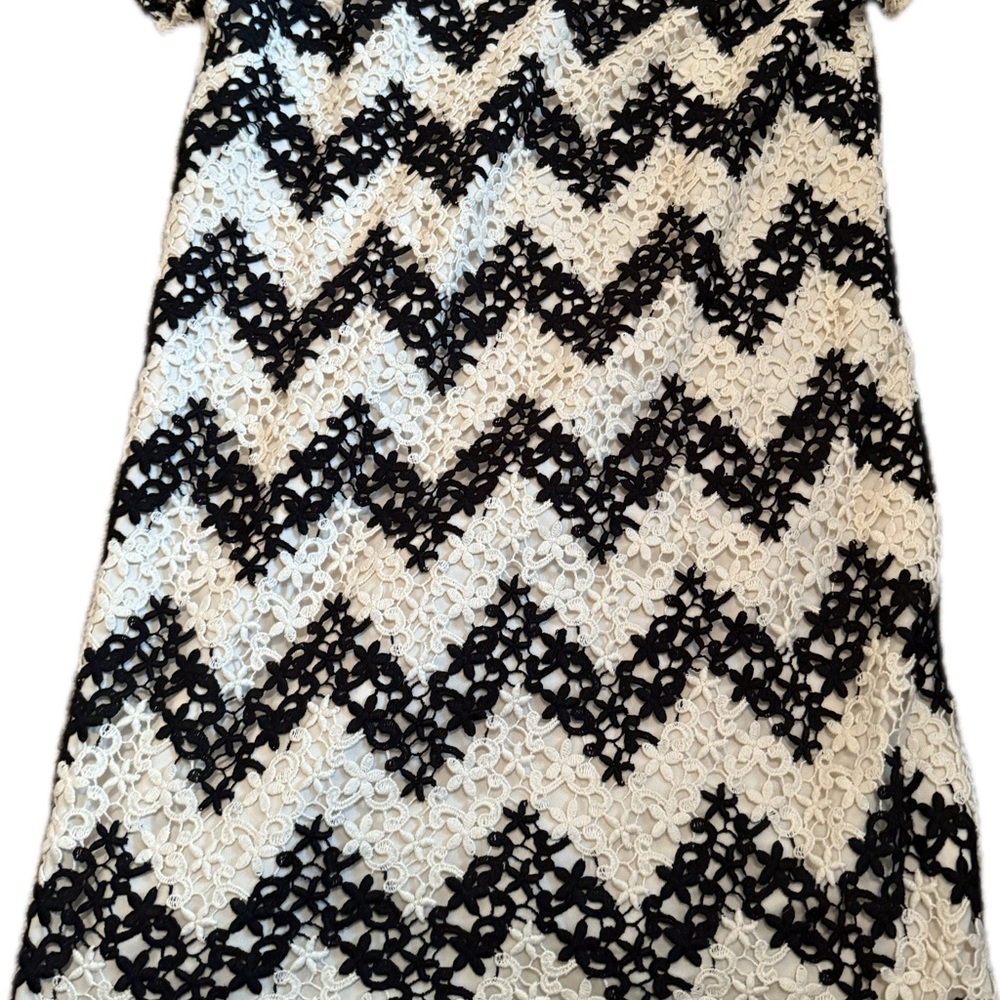 Talbots Dress Size 4 Petite‎ Black White